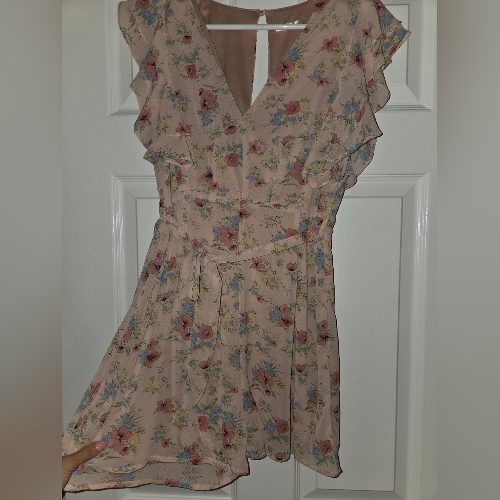 Floral Pink Romper